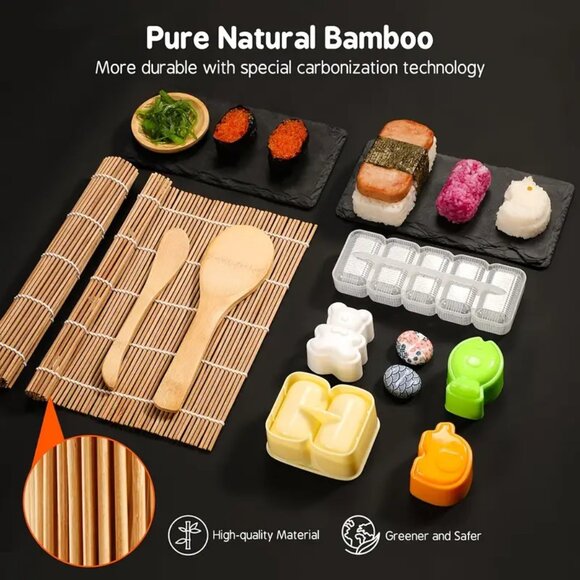 {NIB} 27-Piece Sushi Making Kit for Beginners Great Gift - Picture 6 of 8